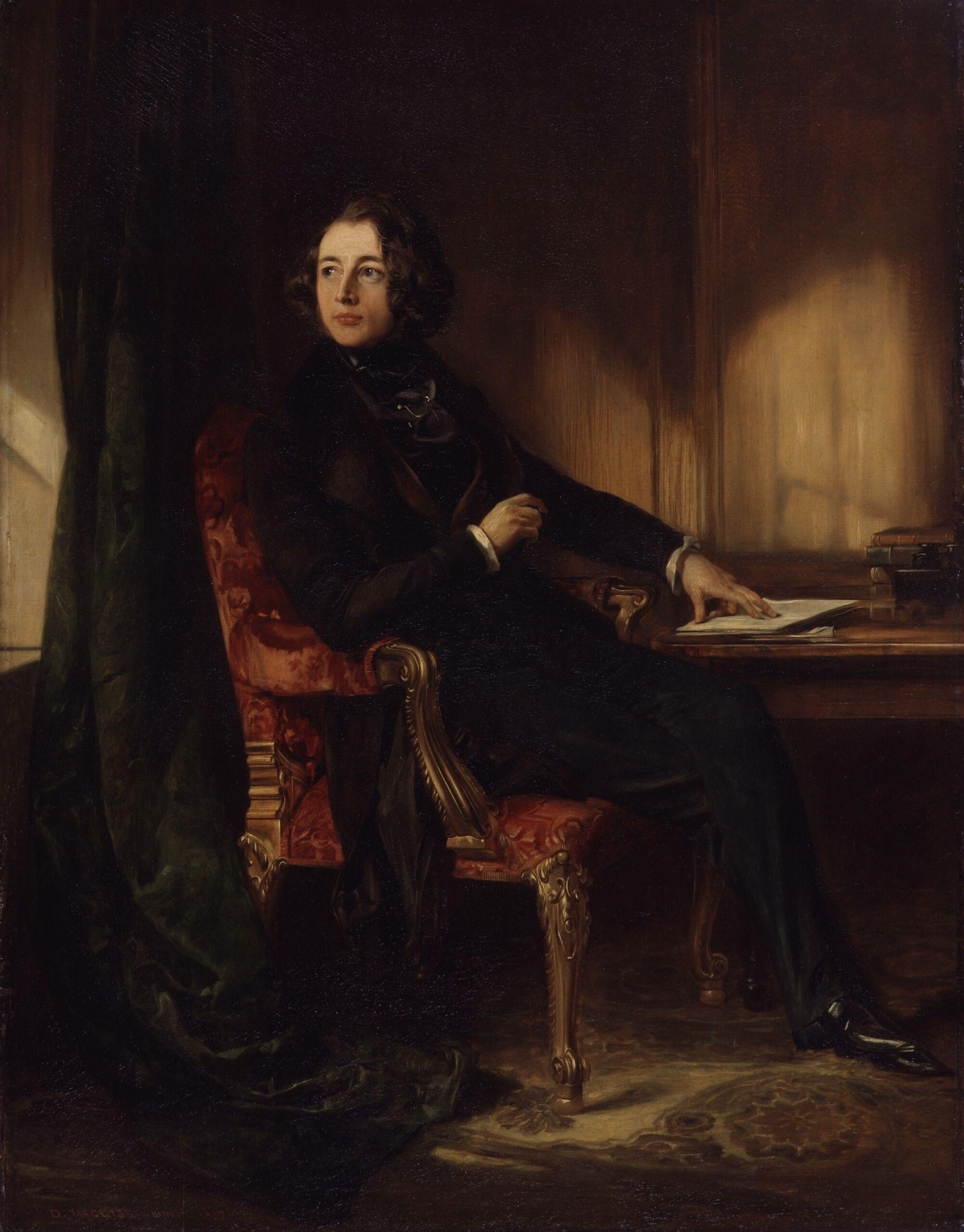 Retrato de Charles Dickens